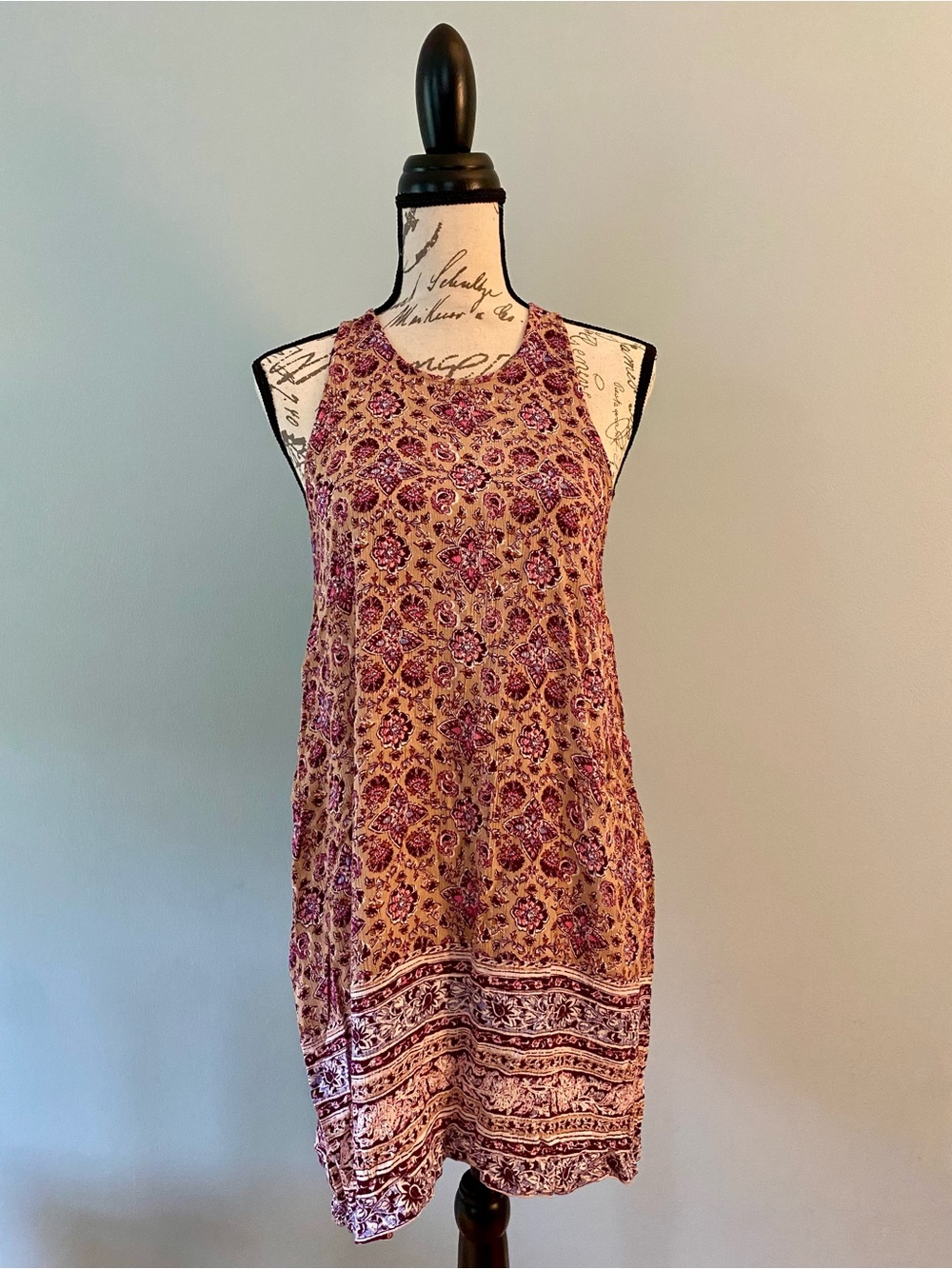 Women’s Sleeveless Boho Billabong Shift Dress Size Medium